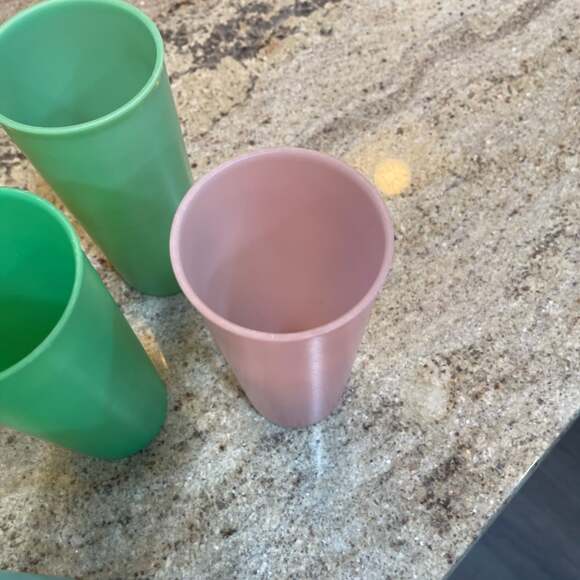 Set of 8 Vintage Tupperware Pastel Tumblers 16oz Cups - Picture 5 of 8